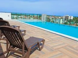 Apê Prestige - 2Q Suite com Ar -Piscina - 2 vagas de garagem