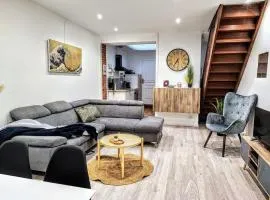 Japandi 4 chambres Wifi proche parc Barbieux