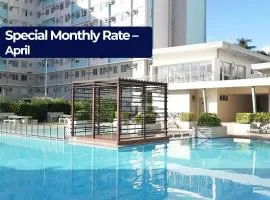 Dumaguete Mountain View Marina Studio - Pool, Gym, WiFi 300 Mbps