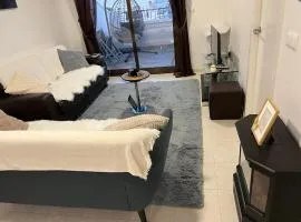 Comfortable apartment with balcony and huge pool