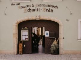 Schmitt Bräu - Hotel und Brauereigasthof, хотел в Scheßlitz