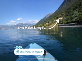 Chez Malou & Hugo vue lac proche Suisse & stations !, hotel i Saint-Gingolph