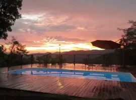 Chácara pôr do sol