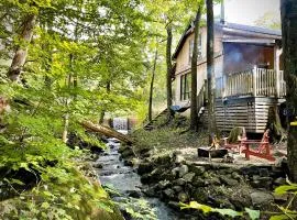 Le 14 Chalets Howard - Spa-Shower-Hammock-Bromont