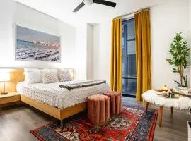 South End Apartment Fireplace Gym & Pool Access