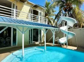 Peaceful villa with private pool and slides