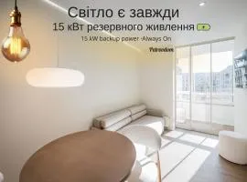 4-47 Fayna Town, Salyutna 2, Kyiv, Nyvky metro nearby, stunning city view, 15 kW backup power, Petrovdom Apartment