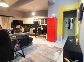 jim villa6family apartment wi-fi 500 with its own yard, hotel din Kyllini