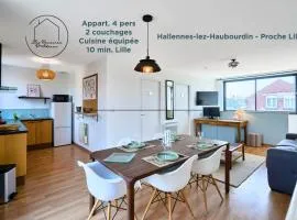 99B - Appartement lumineux 4 pers proche Lille