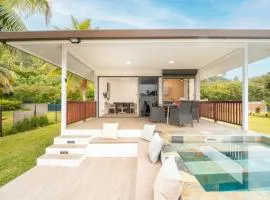 Raina Lodge Moorea Haapiti - Fare Oriana - Piscine privée - Vue lagon