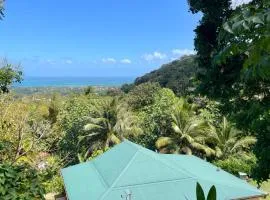 Bel Ti case dans la verdure hauteurs de Deshaies