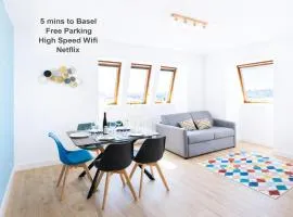 4 min to Basel - Fully Renovated- Private Parking Space