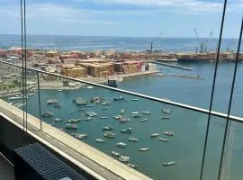 Departamento con hermosa vista al mar en primera línea al Puerto de Iquique