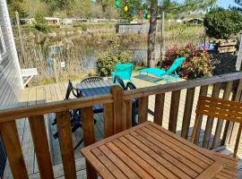 Mobil home avec terrasse - proche plages Cap-Ferret - 4-6 personnes