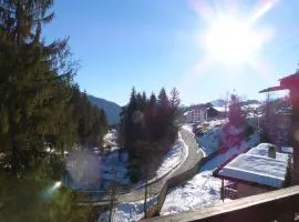 Ferienwohnung Laax mit Traumblick, großem Balkon und Terrasse