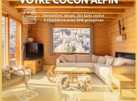 Chalet La Tanière 14 Pers - piscine chauffée et sauna - Vars Saint Marcellin, hotel v destinácii Vars