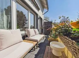 Boho Haus Sorpesee Ferienhaus mit privater Sauna, Garten & 2 Bädern nahe Promenade & Hotel Seegarten