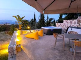 Celeste Sea View Home with Jacuzzi and BBQ, hotel v destinácii Psalidi