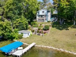 Pleasant Point Lake House Dock and Fire Pit!