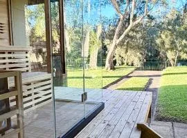 Lake front studio with sauna