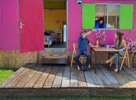 Pipowagen Doe Maar Roze