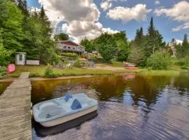 Maison du lac avec plage, embarcations, billard et spa privé
