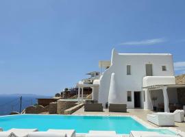 8BD Sunset Estate w private Infinity Pool by Live&Travel, Hotel in Fanari