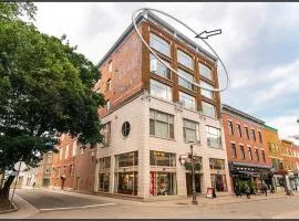 Superbe condo avec vue, stationnement et foyer