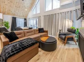 Entracte Spa prive Vue sur le boise Chalet premium pour 10 personnes