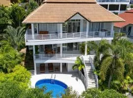 V224 Stunning Sea-View 3BR Villa 1km to Beach