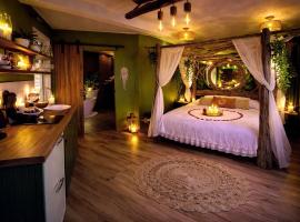 La jungle insolite, SPA, Écran cinéma, Lit à baldaquin king size, day use, 10 min centre, hotel i Amiens