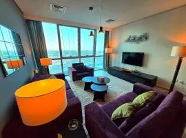 Premium Lounge 2BR Panaromic Pearl View&Above Mall