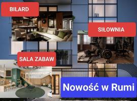 Rumia में, होटल Apartament ALTRO siłownia,bilard, sala zabaw dla dzieci, Aquapark 10 minut