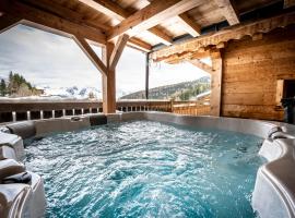Luxueux chalet 7 chambres avec jacuzzi et sauna, proche télésiège - FR-1-181-2793, hotel di La Plagne Tarentaise