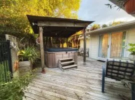 Secluded room with a spa bath on a private terrace