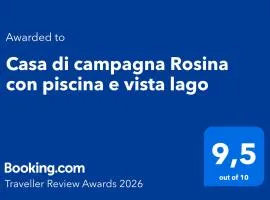 Casa di campagna Rosina con piscina e vista lago