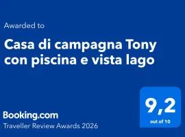 Casa di campagna Tony con piscina e vista lago
