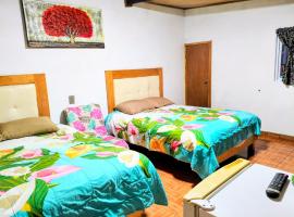 CABAÑA tipo habitación con PALAPA y Asador Planta Alta en Zacatlán, Hotel in Zacatlán