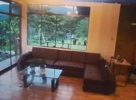 Casa cabaña en la selva