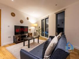 City Condo-Terrace-Gym-Games Room -Free Secure Parking- Manchester, ξενοδοχείο στο Μάντσεστερ