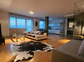 Modern Top Floor Loft, Private Terrace, Near Center & Free Parking