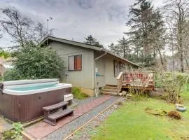 Dog-Friendly Cottage with Private Hot Tub Deck Berry Bushes & Beach Access
