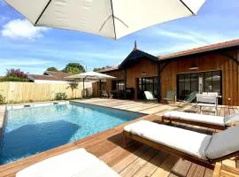 Villa neuve climatisée avec piscine chauffée