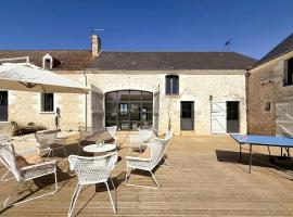 Gîte avec air conditionné - 9 pers. - FR-1-381-653, hotel i Le Louroux