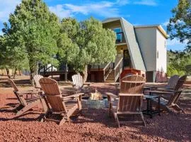 Camp Gnaw, 3-Cabin Retreat William AZ near Grand Canyon Epic Game Rooms Fire Pit