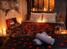 Le chalet romantique, SPA, Écran cinéma, Lit king size, day use, 10 min centre, hotel a Amiens