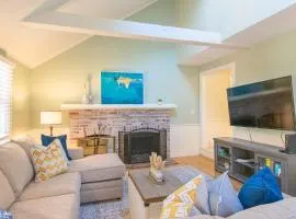 Spacious Stone Fire Pit Game Room