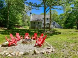 Spacious Stone Fire Pit Game Room