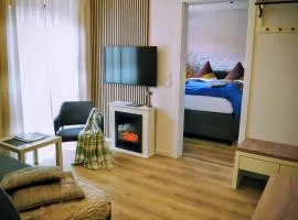 KomfortPlus 9,5 - Hotelkomfort - zentral, eigener Eingang, Balkon & Parkplatz