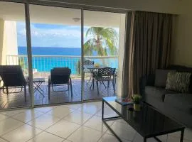 Oceanfront large studio, pool, walk to beach&dining